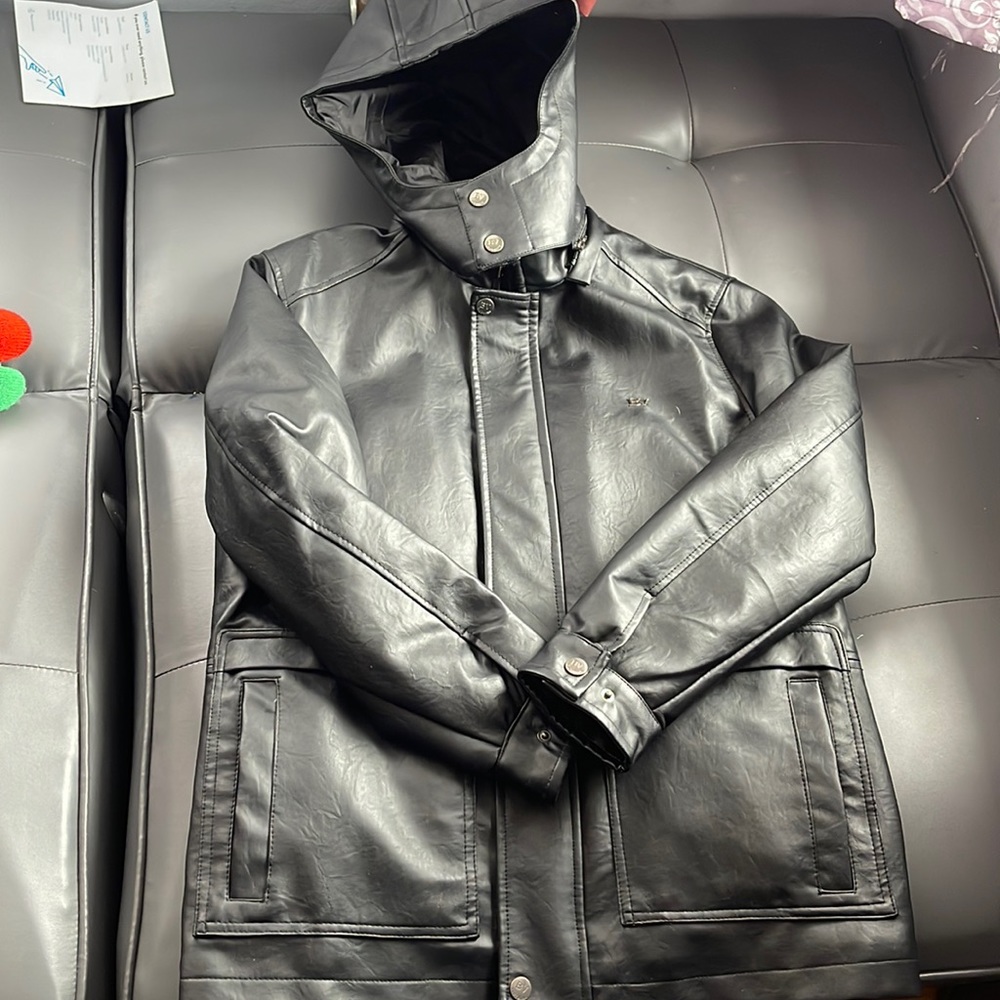 BV Clothing Mens Hooded Jacket Black
